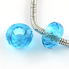 120 Faceted Glass European Beads X-GPDL-R014-M-2
