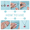 16Pcs 4 Colors Iron Ball Chain Necklaces Making NJEW-DR00011-3