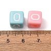 Opaque Acrylic European Beads AC-CBA7A73-01O-3
