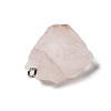 Raw Rough Natural Ferruginous Quartz Pendants G-A028-01F-4