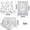 Pet Gog Frame Metal Cutting Dies Stencils DIY-GF0001-19-2
