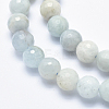 Natural Aquamarine Beads Strands G-K256-59C-3