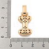 Brass Micro Pave Clear Cubic Zirconia Pendants KK-B099-01G-I-3