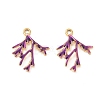 304 Stainless Steel Enamel Pendants STAS-Q119-12G-05-1