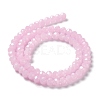 Baking Paint Imitation Jade Glass Bead Strands X-DGLA-A034-J6MM-A26-5