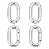 Unicraftale 4Pcs 304 Stainless Steel Spring Gate Rings STAS-UN0051-08-1