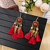 Alloy Round Chandelier Earrings FS-WGD7741-18-1