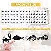 40 Sheets 4 Patterns PVC Waterproof Self-Adhesive Sticker Sets STIC-OC0001-11A-2
