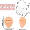 Soft Silicone Mouth Flexible Model Body Part Displays with Acrylic Stands ODIS-WH0002-22-2