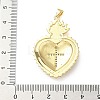 Brass Micro Pave Cubic Zirconia Pendants KK-I379-03G-B-4