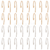 32Pcs 2 Colors Brass Earring Hooks FIND-AR0001-58-1