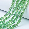 Electroplate Glass Beads Strands EGLA-A034-T1mm-B11-1