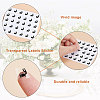 40 Sheets 4 Patterns PVC Waterproof Self-Adhesive Sticker Sets STIC-OC0001-11A-4