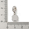 Non-Tarnish 304 Stainless Steel European Dangle Charms STAS-U005-41P-3