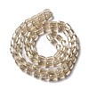Electroplate Glass Beads Strands EGLA-D031-01-17-2