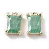 Brass Micro Pave Cubic Zirconia Charms KK-G491-31G-01-1