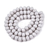 Opaque Solid Color Imitation Jade Glass Beads Strands EGLA-A044-P8mm-D19-2