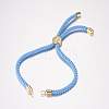 Nylon Twisted Cord Bracelet Making MAK-F019-02G-1