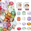 280pcs 14 Style Transparent Glass Beads GLAA-CA0001-49-2