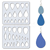 2Pcs 2 Style Acrylic Earring Handwork Template DIY-WH0572-005-1