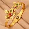 304 Stainless Steel Rhinestone Hinged Bangles for Women WG2B9FA-03-1