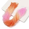Transparent Painted Glass Beads Strands DGLA-A034-T4mm-A20-1