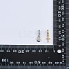 8Pcs 4 Styles Brass Micro Pave Clear Cubic Zirconia European Dangle Charms ZIRC-SZ0004-30-8