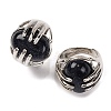Oval Synthetic Blue Goldstone Finger Ring G-Q184-06H-P-1