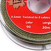 2-Ply Round Waxed Cotton Thread Cords YC-T004-01A-15-2