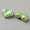 Electroplate Opaque Acrylic Beads MACR-WH0010-38G-2