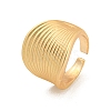 Matte Gold Alloy Adjustable Rings for Women LS-RJEW-K260-07C-2