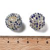 Sparkle Glass Rhinestone Round Beads OACR-S048-01J-3