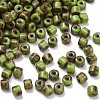 Picasso Glass Cylinder Seed Beads GLAA-C044-01A-1