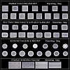 AHADEMAKER 4 Bags 4 Styles Waterproof Trasparent PET Lace Pattern Sticker DIY-GA0003-31-2
