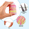 3 Rolls 3 Colors Segment Dyed Macrame Cotton Cord OCOR-TA0004-20B-4