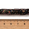 Handmade Dichroic Foil Glass Beads Strands DICH-U001-09I-4