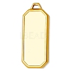 304 Stainless Steel Rectangle Pendant Cabochon Settings X-PW-WGC3B04-02-1
