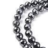 Non-Magnetic Synthetic Hematite Beads Strands HEMA-10D-4-3