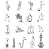 68Pcs 17 Styles Tibetan Style Alloy Pendants FIND-TA0006-19-2