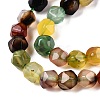 Natural Agate(Dyed) Beads Strands G-T138-221B-3