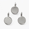 Tarnish Resistant 304 Stainless Steel Leverback Earring Findings STAS-L253-005C-P-1