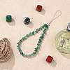 Natural Green Aventurine Chips Cell Phone Lanyard Wrist Strap HJEW-SW00018-01-4