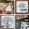 Plastic Drawing Painting Stencils Templates DIY-WH0396-470-4