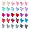 150Pcs 15 Colors Transparent Acrylic Charms MACR-TA0001-56-2