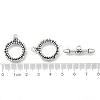 Tibetan Style Ring Toggle Clasps X-LF1496Y-3