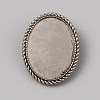 Tibetan Style Zinc Alloy Bolo Tie Slides Clasp Cabochon Settings FIND-WH0260-37G-AS-1