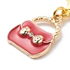 Valentine's Day Theme Alloy Enamel Pendant Decoration HJEW-JM00755-4