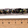 Handmade Dichroic Foil Glass Beads Strands DICH-U001-09H-4