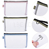 3Pcs 3 Colors Nylon Mesh Storage Zipper Bags ABAG-CN0001-59-6