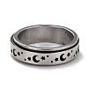 Non-Tarnish 203 Stainless Steel Rotating Spinner Fidget Band Rings for Anxiety Stress Relief RJEW-G118-01P-1